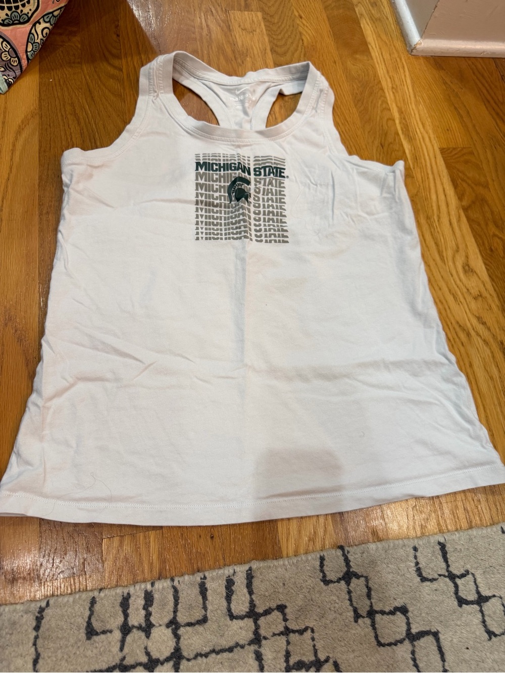 Michigan State Grey Racerback Tank Top